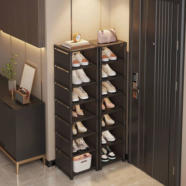Bestseller Multiple Layers Use At the Door Shoe Organizer Nonwovenfabric Rack Stackable Shelf Adjustable Saving Space ddmytues