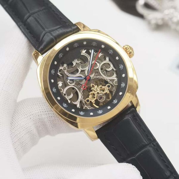 Leather Strap Automatic Mechanical Men's Watch Mineral Scratch-Resistant Glass High-End Quality Elegant Style Highlights Taste Symbol of Life Dignity Quality, Red
Leather Strap Automatic Mechanical Men's Watch Mineral Scratch-Resistant Glass High-End Quality Elegant Style Highlights Taste Symbol of Life Dignity Quality, Red