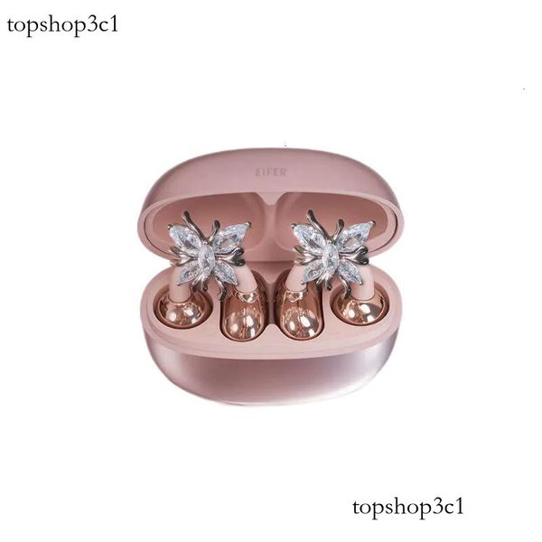SHINECON 2025 New Butterfly Earrings Bluetooth Ear Clip Wireless Sports Earphones High Appearance Long Battery Life Xingkaisheng