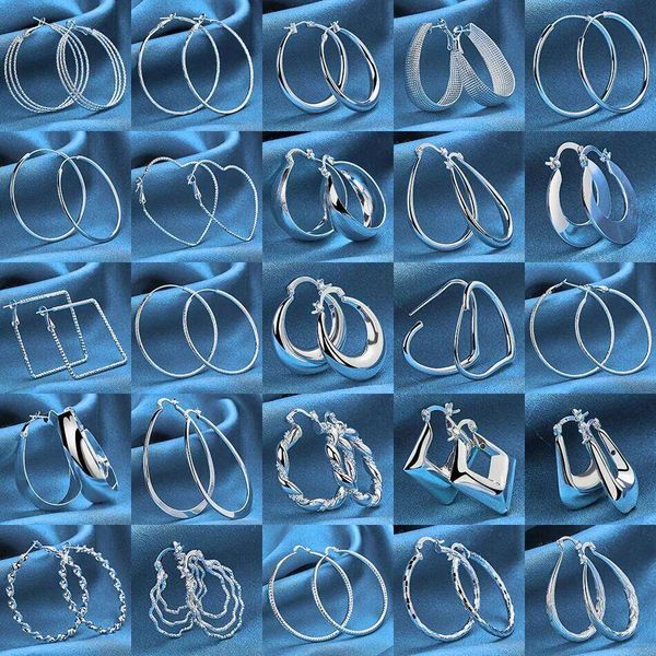 ALIZERO 925 Sterling Silver Simple Round Circle Hoop — compare prices at CompareOffers
