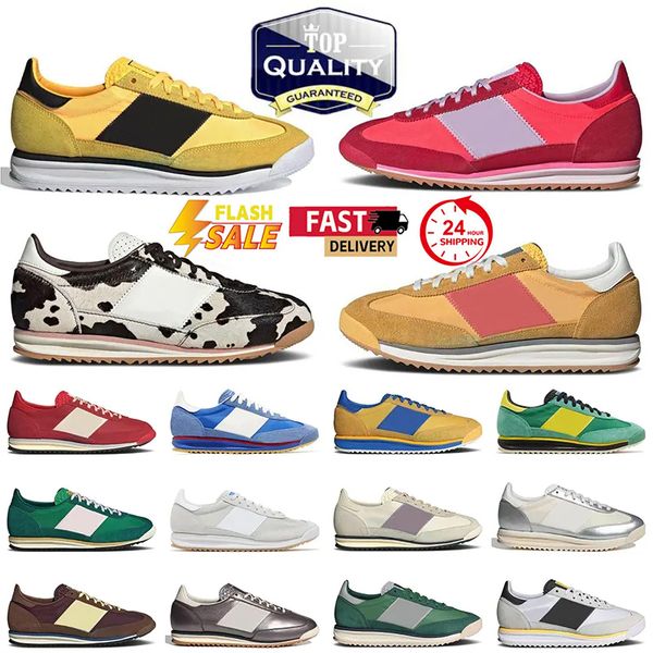 SL 72 Women Mens Designer Casual Shoes Low Tops sl72 OG Trainers Utility Yellow Royal Preloved Green Core Black Charcoal Grey Platform Loafers Sneakers
