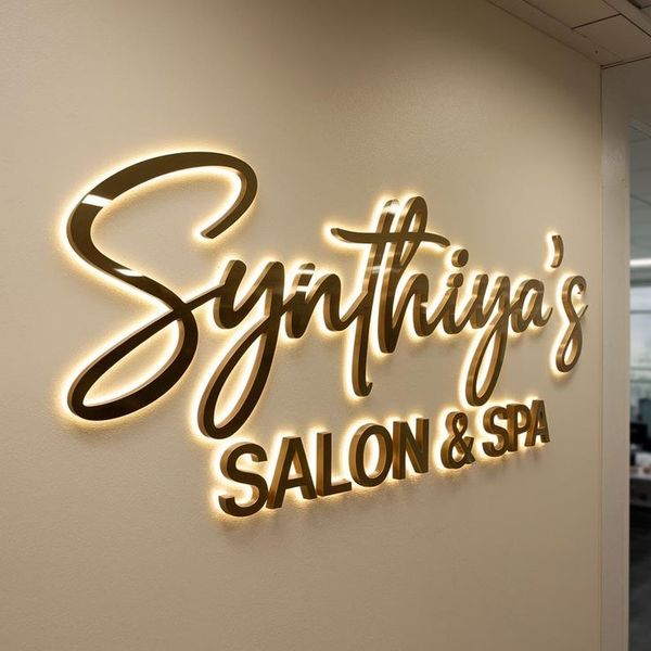 Brushed Gold Letters for Signage Metal Wall Letters Stainless Steel Alphabet Letters