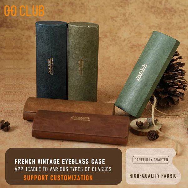 O-Q CLUB Glasses case custom high-end retro handmade — compare prices at CompareOffers