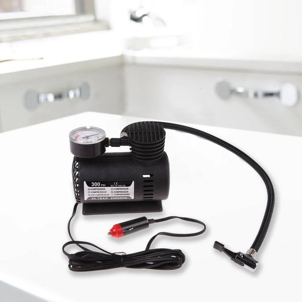 12V Smart With Pressure Gauge Electric Inflator Auto Tire Infaltor Pump For Moto Bike Car Tyre