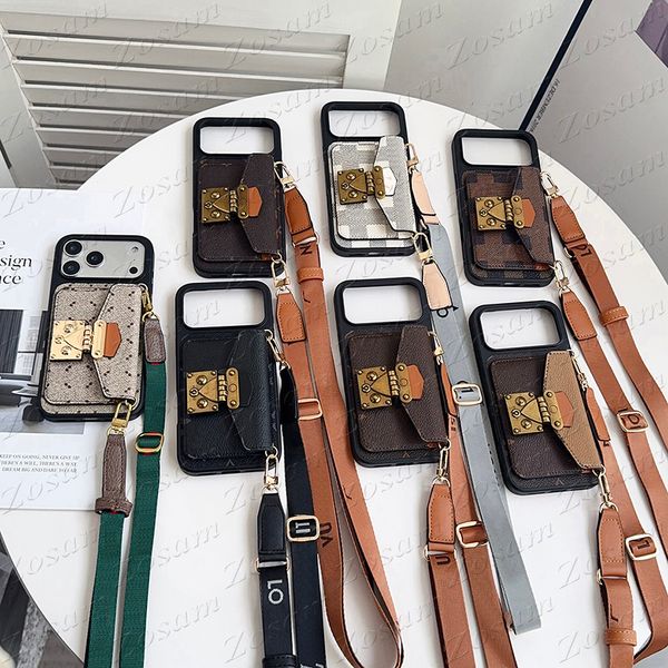 Luxury Lock Card Pocket Phone Case For Iphone 17 Air 16 15 14 Plus 13 12 11 Pro…