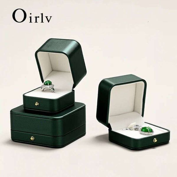 Oirlv Jewelry Organizer Ring Necklace Pendant Bracelet Long Chain Storage Packaging Gift Box Case for Wedding 26Y0112