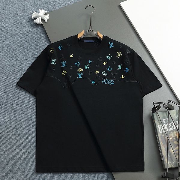 Men's T-Shirts Designer T-shirt Casual Men's Women T-shirt Letters Stereoscopic printed short sleeve best-selling luxury men's clothing EU Size:S-2XL