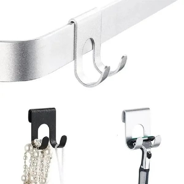 Hooks Bathroom Hook Space Aluminum Shower Over Frameless Glass Door Bath Towel Hanging Wall Kitchen Accessories 260113