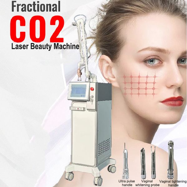 ultrapulse fractional co2 laser acne treatment device rf excited metal tube lasers veins removing machine 3 head