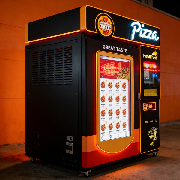 French Fries Chicken Pizza 24-Hour Automatic Multi-Payment Touch Screen Self-Service Vending Machine 1-Year Warranty for Malls