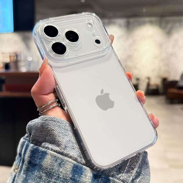 Transparent Space Shell Compatible with iPhone Max Phone Apple 16e/17 Pro Soft Case 17 Air Simple