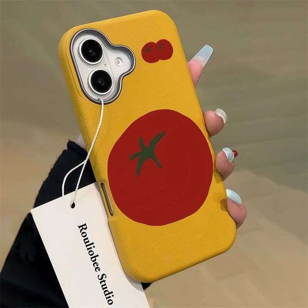 Big Tomato Compatible with Apple 17 Pro Max Phone iPhone 16 Large Hole 14 Personalized 13 Soft Case 12 Creative