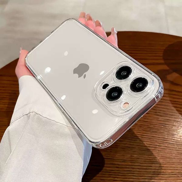 Apple 17 Phone Case Transparent 15 Pro Max Shockproof 13 Painted Material 14 Wholesale 12 Compatible with iPhone 16 Soft