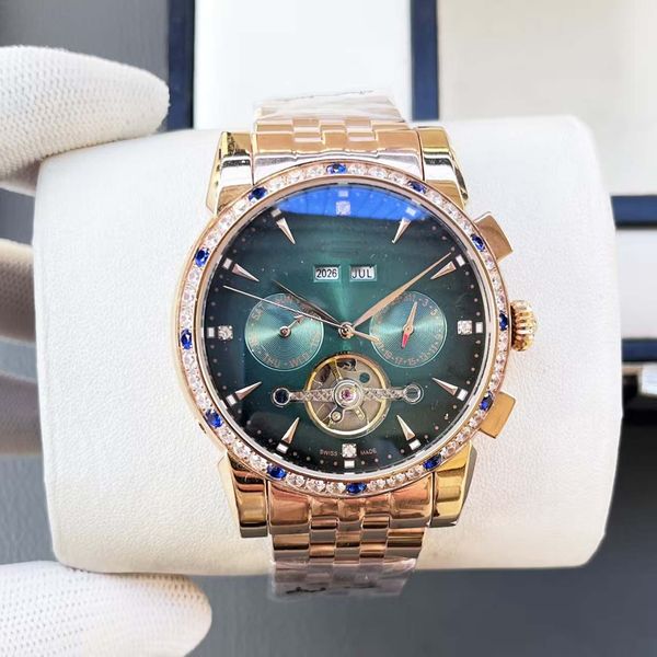 Define Men's Style: Premium Men's Watch, Transparent Mineral Glass Mirror, Smooth-Lined Stainless Steel Case, Automatic Mechanical Movement Shows Ingenuity, Green
Define Men's Style: Premium Men's Watch, Transparent Mineral Glass Mirror, Smooth-Lined Stainless Steel Case, Automatic Mechanical Movement Shows Ingenuity, Green