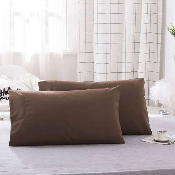 Pillow Case Set of 2 Polyester Solid Pillowcases, Comfortably Soft Hypoallergenic Covers for Restful Sleep,Different Color With Cheap Price 26H0117
