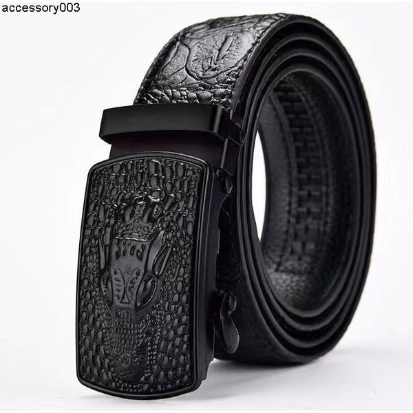 Belts Guazi Pattern Crocodile Belt and Strap for Men's Business Automatic Middle aged Youth Leisure Youth Trendy Fashion Cowhide Pants Belt