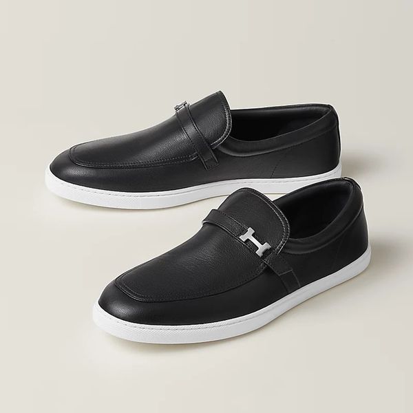 Leather Loafers Men's Black