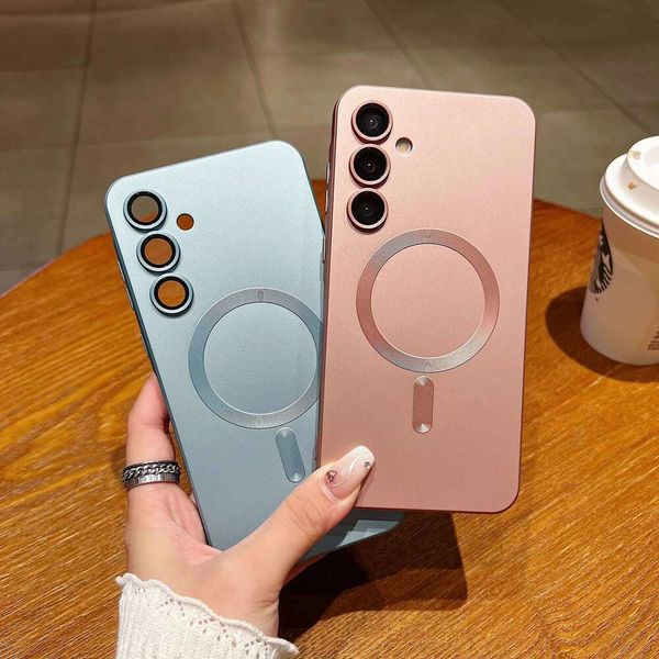 Matte Lens Protect Case For Samsung Galaxy S24 S23 S22 S21 A05 A06 A16 A26 A36 A56 A15 A25 A35 A55 A14 A24 A34 A54 Cover Z260121