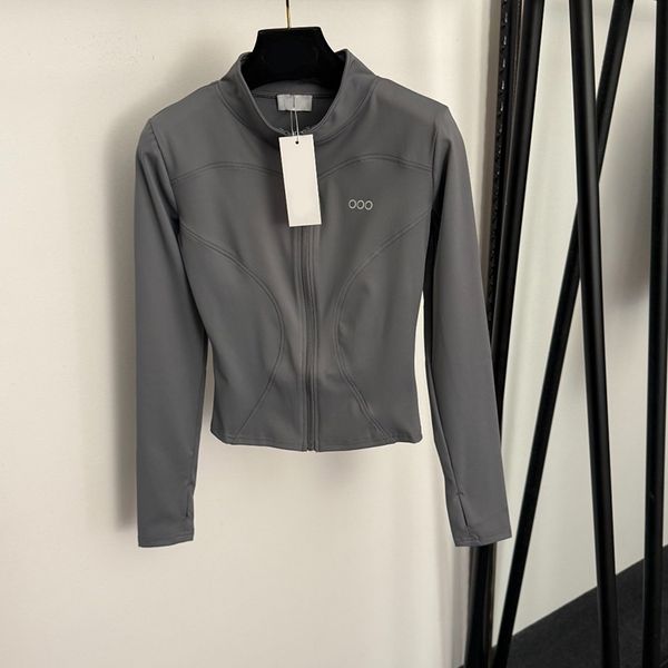 DHgate Women Cropped Zip Up Sport Jacket Slim Fit Athletic Track Top Gym Fitness Yoga Coat sold by DHgate