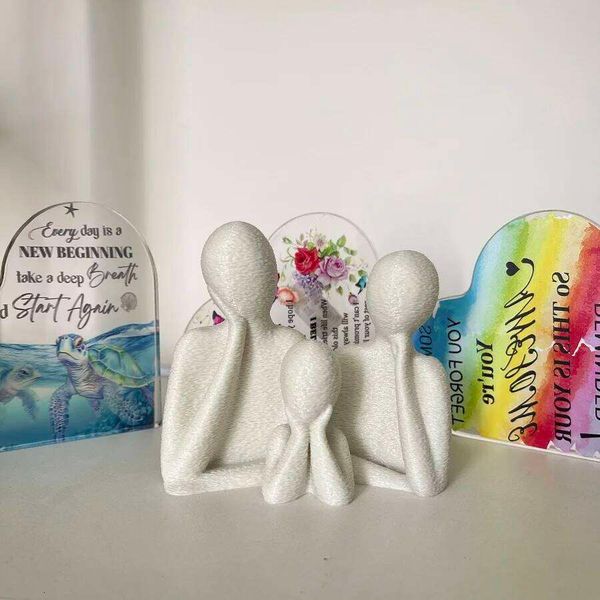 A family decorated wedding statue three people, perfect — compare prices at CompareOffers