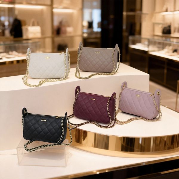 Designer Shoulder Bags Ladies Flap Bag Fashion Leather Bags Iridescent Metal Hardware Matelasse Chain Crossbody Handbags Hobo Tote Underarm Bag Purse Wallet