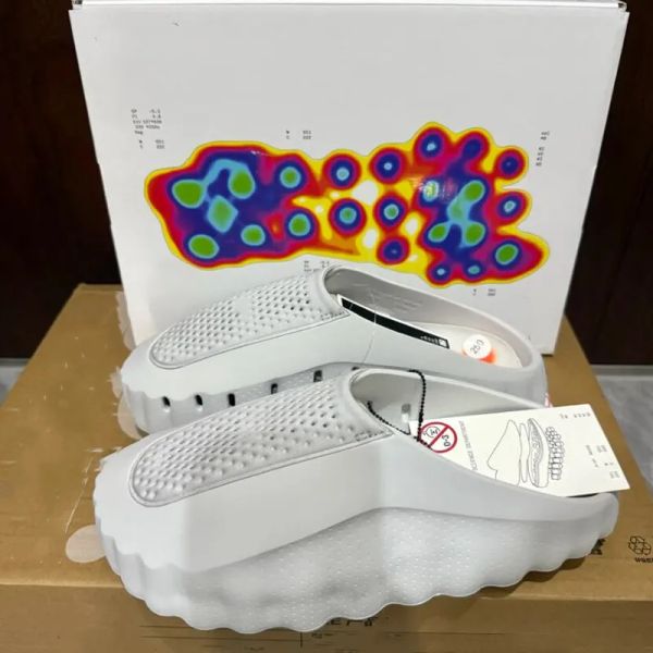 Mind 001 Slide In Stock Black Chrome Desginer Slides Slippers 2026 New Tech Comfortable Slipper Light Bone White Solar Red Smoke Grey Men Women Summer Fashion
