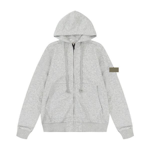 Stylish Unisex Cotton Crewneck Hooded Sweater Jacket | Modern European Design