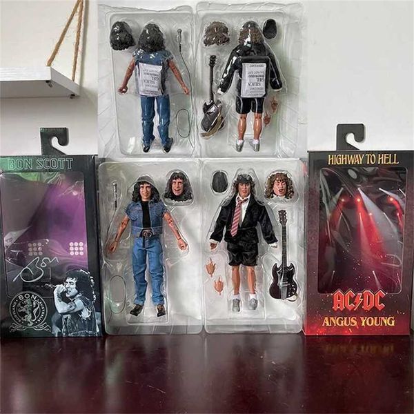 Highway To Hell Angus Young Bon Scott Action Figure Model Toys Collection Joint Movable Gift Toys For kids 50% off sale