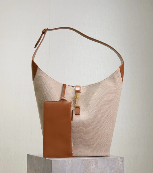 SLP bag LE 5A7 bucket bag shoulder bag designer bag Valentines mothers Day birthday Christmas Luxury gift tan vanity case 753823