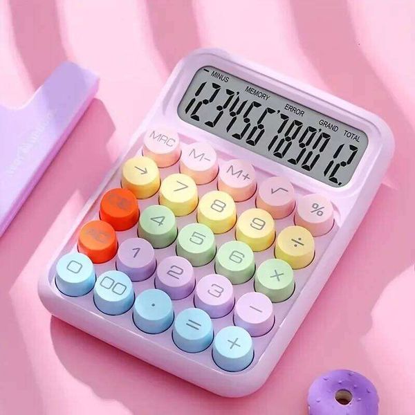 Keyboard Office 12-digit Mechanical Cute Candy Color Calculator Desktop Stationery 26Y0127