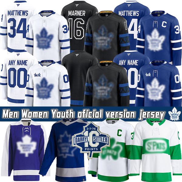 50th new jersey #34 AustonS MatthewsS torontoS Hockey Jersey maple leafs jersey William Nylander Marner John Tavaress Max Domi Morgan Rielly Henry jerseys