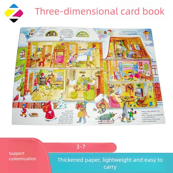 Children's Pop-up Card Enlightenment Development Educational Early Childhood Education Cognitive Flip Custom Cardboard Book
Children's Pop-up Card Enlightenment Development Educational Early Childhood Education Cognitive Flip Custom Cardboard Book