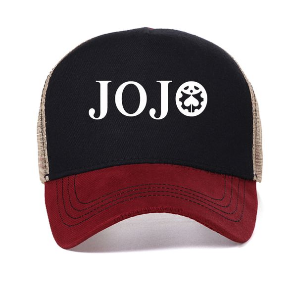 Dio Brando Jojos Bizarre Adventure baseball cap Men Joestar Anime Kujo Blood Otaku Crusaders Graphic caps mesh cool Trucker Hat