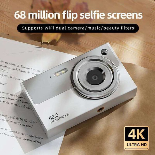 CCD 18X Zoom 4K Vintage Vlog Video Recorder 68MP Photo Portable Digital LCD Display Selfie Camera 26L0129