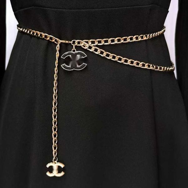 Belts Baroque Gold Plated Copper Snake Link Calfskin Waist Chains with Coin Pendent Vintage Black Metal Real Leather Adjustable EE