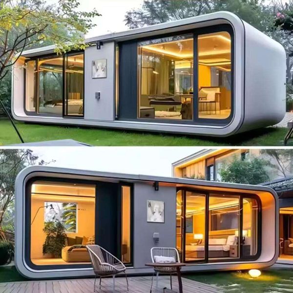 Restaurant 20FT 40 Ft Prefab Steel Prefabricated Sandwich Panel Expandable Living Container House Tiny Homes With Bathroom