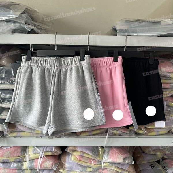 Yoga Shorts Women Solid Colour Sport Cotton Shorts Drawstring Jogging Casual Loose Comfortable Fitness Pocket Shorts High Waist Hip Lifting Knitted Pants Gym Shorts
