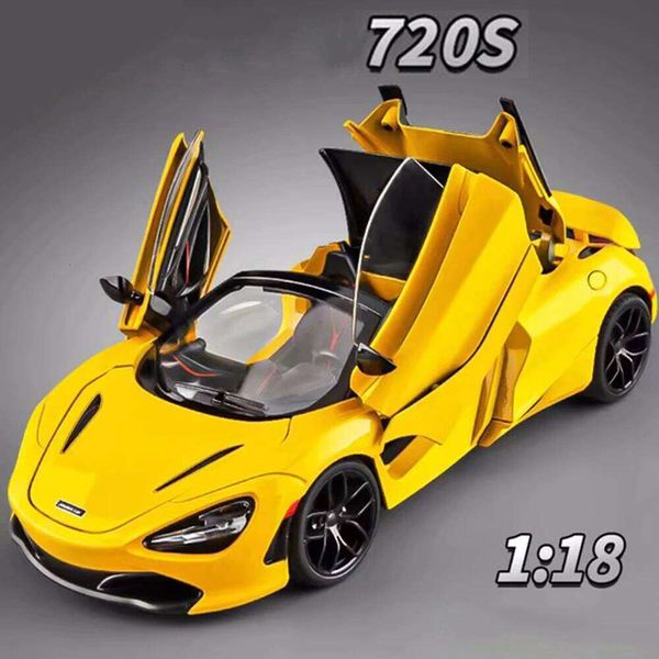 1:18 Scale 720S Lambor SVJ63 Toy Cars Model Wheels Turned Miniature Sports Car with Light Sound Vehicle Children Birthday Gifts Y260130