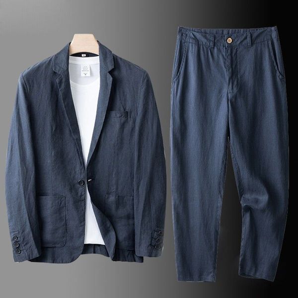 (460) Men's summer suit, loose-fitting jacket