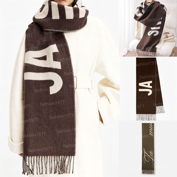 Designer Scarf Wool Fringe Scarf Cashmere Thick Shawl Thick…