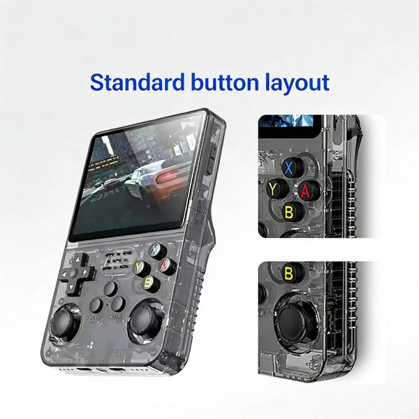 R36S Retro Handheld Game Console 3.5-Inch I Screen Mini Portable Media Player 128GB Built-in Games J260805