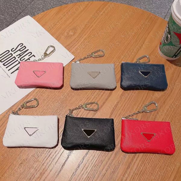 Luxury Tri-angle Storage Bag Earphone Protector Leather Zipper Package Case Universal for Airpods 1 2 3 4 Pro Pro2 Pro3 Bluetooth Earbuds Key Chain jewelry Cover