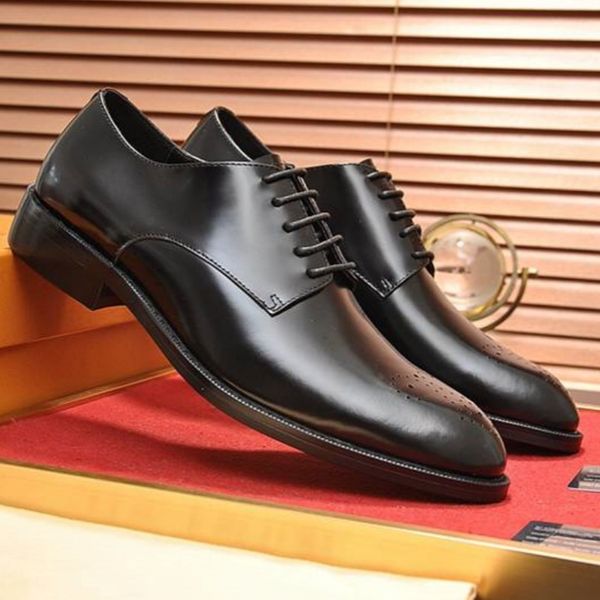 Step Up Your Style: Elegant Genuine Leather Dress Shoes for Men