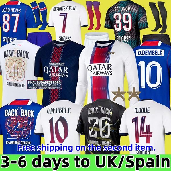 Fourth Soccer Jerseys Dembele Hakimi Enfants Football Shirt…