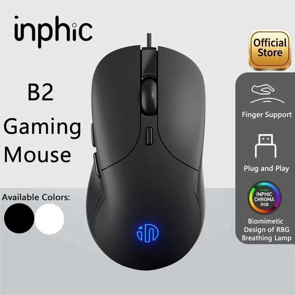 INPHIC B2 USB Wired Mouse Silent Office Gaming Mouse for PC and Laptops S260812YXUR