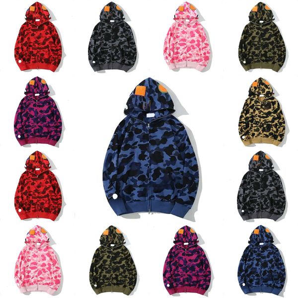 Mens Designer Hoodies Jacket Full Zip Up Jackets Men Women …