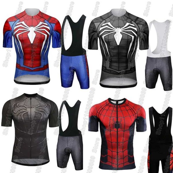 Suit Spiders 2026 Cycling Jersey Set Cycling Popular Cartoon Anime Clothing Road Bike Shirts Bicycle Bib Shorts Maillot T260825