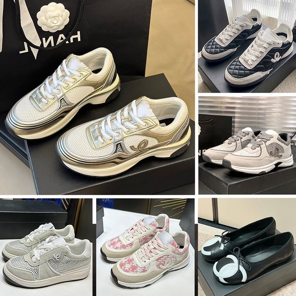 With Box Designer Shoes 23C Sneakers Womens Running Shoes 26S Lambskin Sneaker …