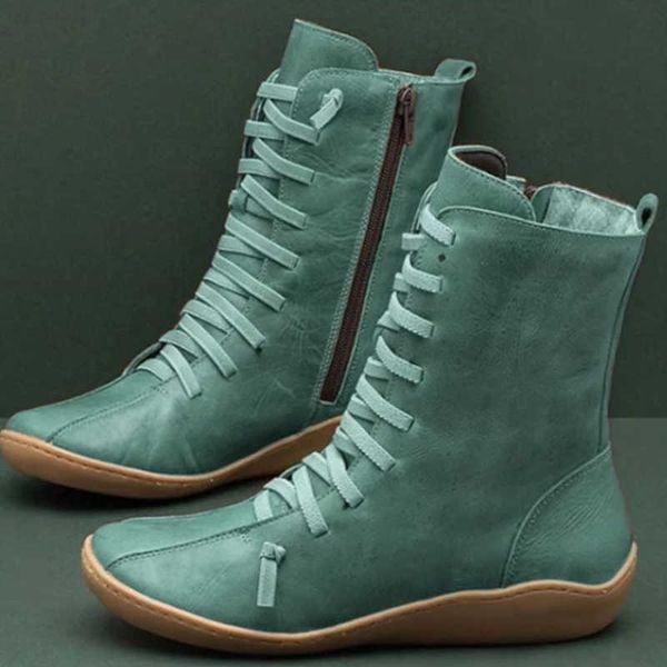 Step Into Style: Ultra-Comfortable Mid-Calf Leather Boots for Everyday Wear