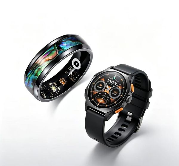 GPS Smart Watch For Men, 50-Day Battery+Smart Ring 2Parts .2.01" HD 2 In 1 Smar…